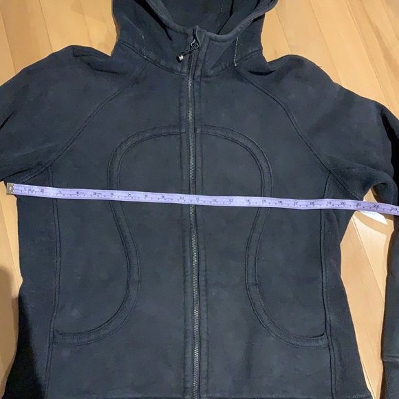 Lululemon Black Scuba Full Zip Hoodie - Size 12 - Picture 15 of 16
